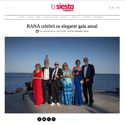 Nuestra CEO, Mariana Muñoz, ha participado en una cena de gala anual organizada por la Fundación RANA